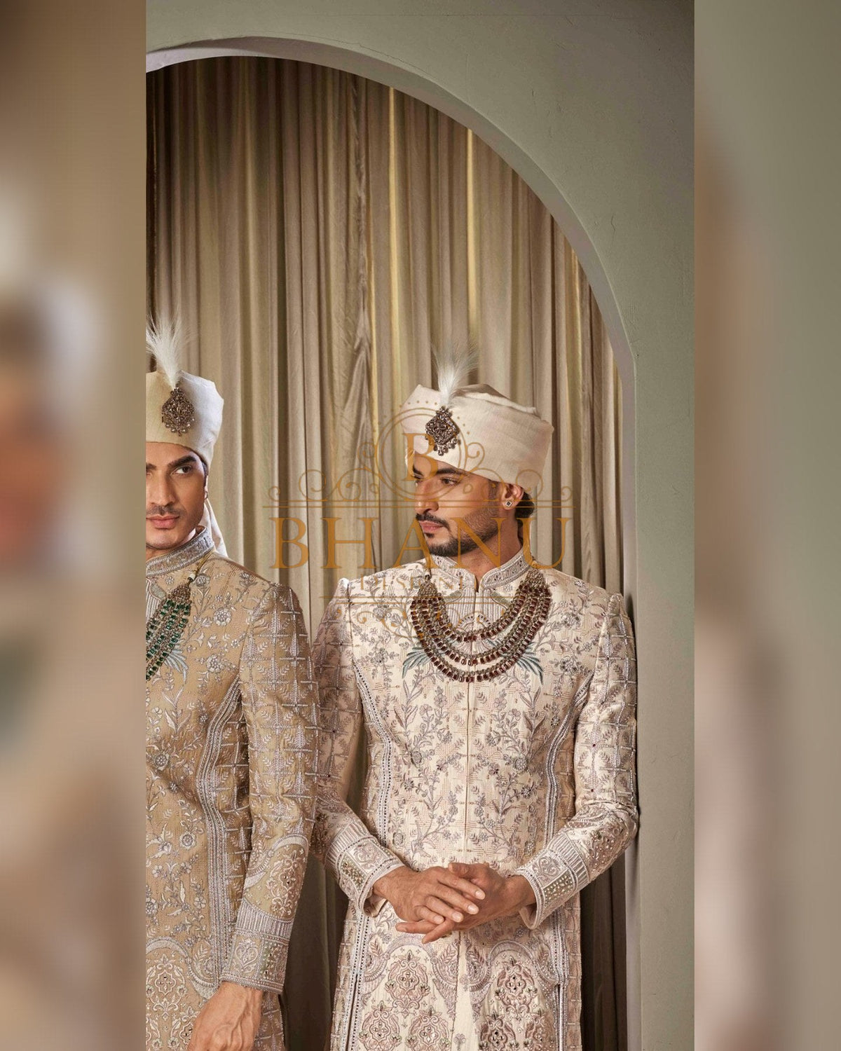 Sherwani with hand work