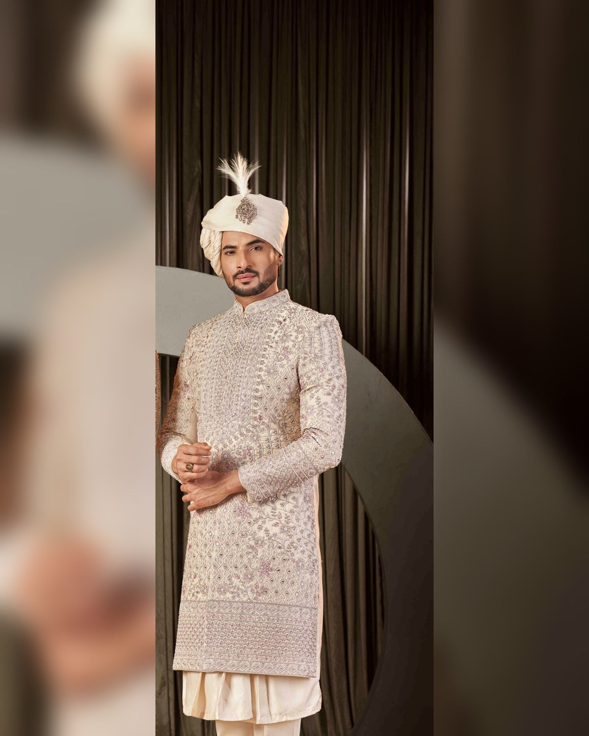 Sherwani with hand work