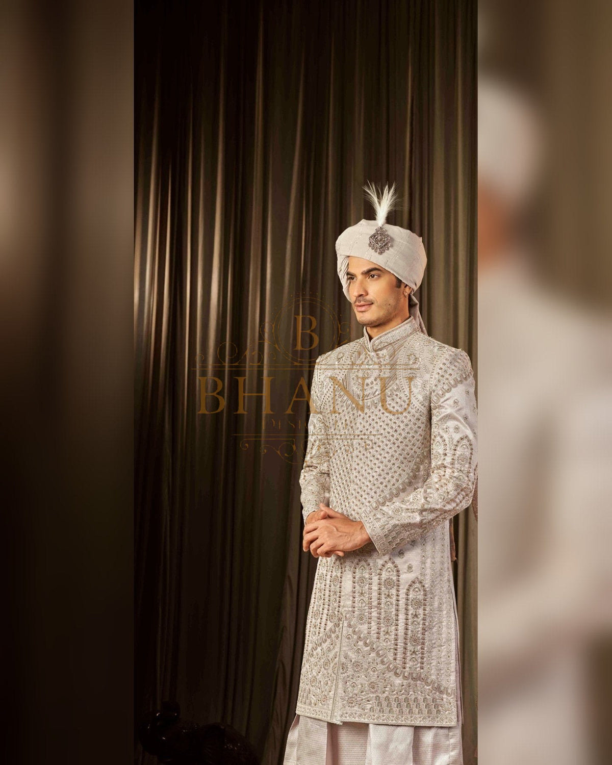 Sherwani with hand work