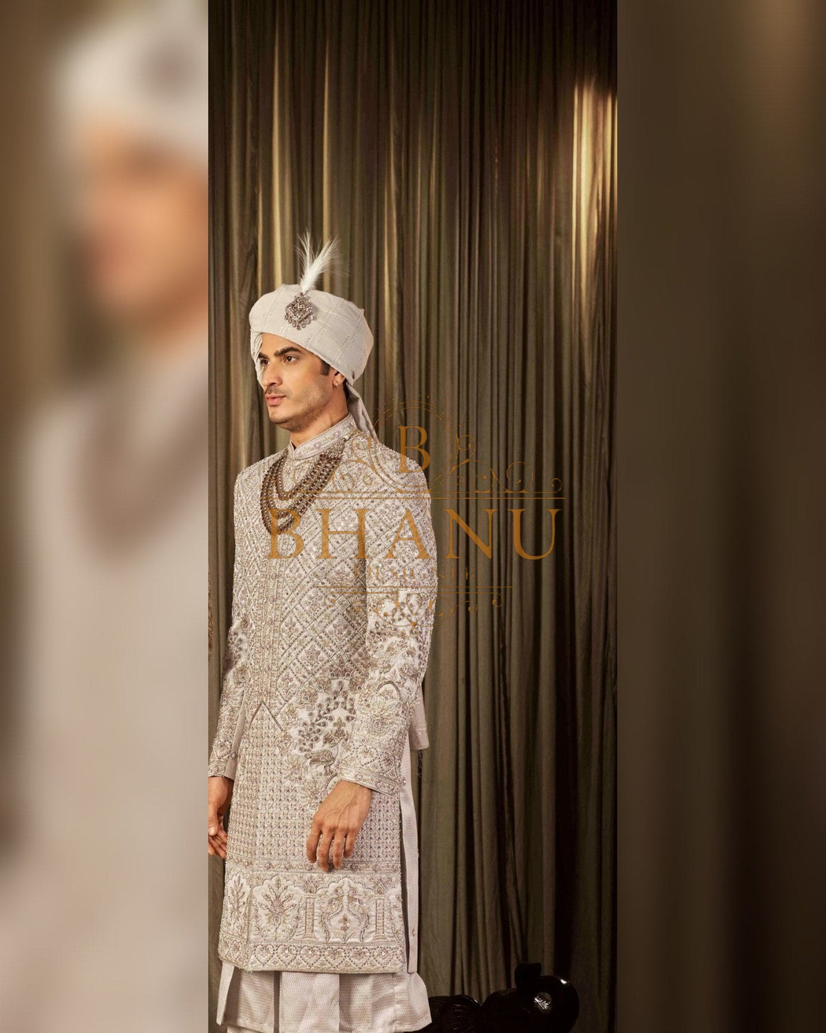 Sherwani with hand work
