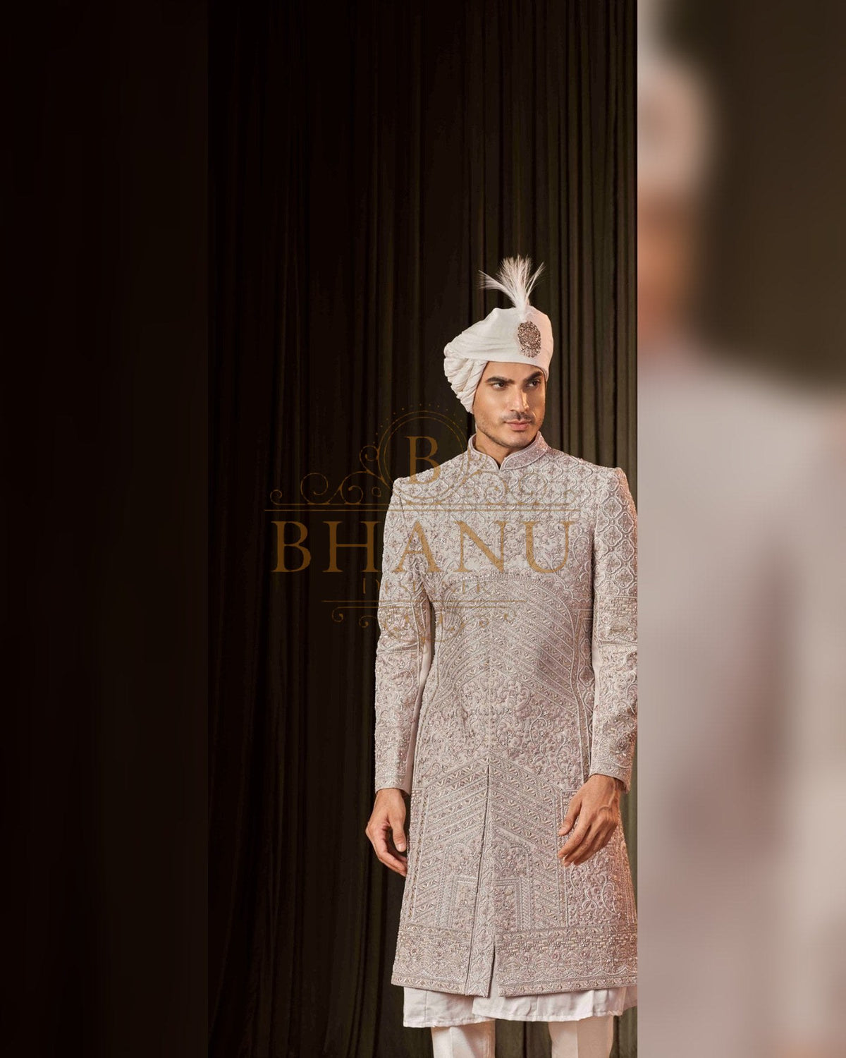 Sherwani with hand work
