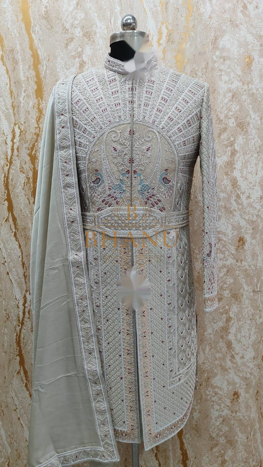 Design 758, a sherwani made to order by Bhanu Designer