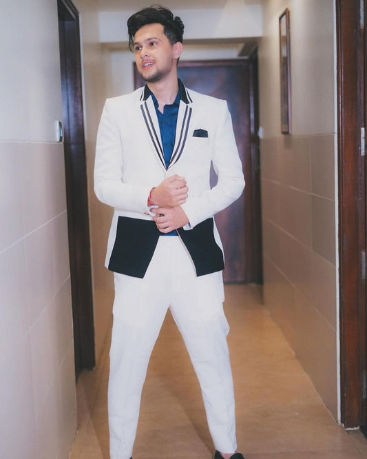 Ivory Tuxedo with Black Contrast