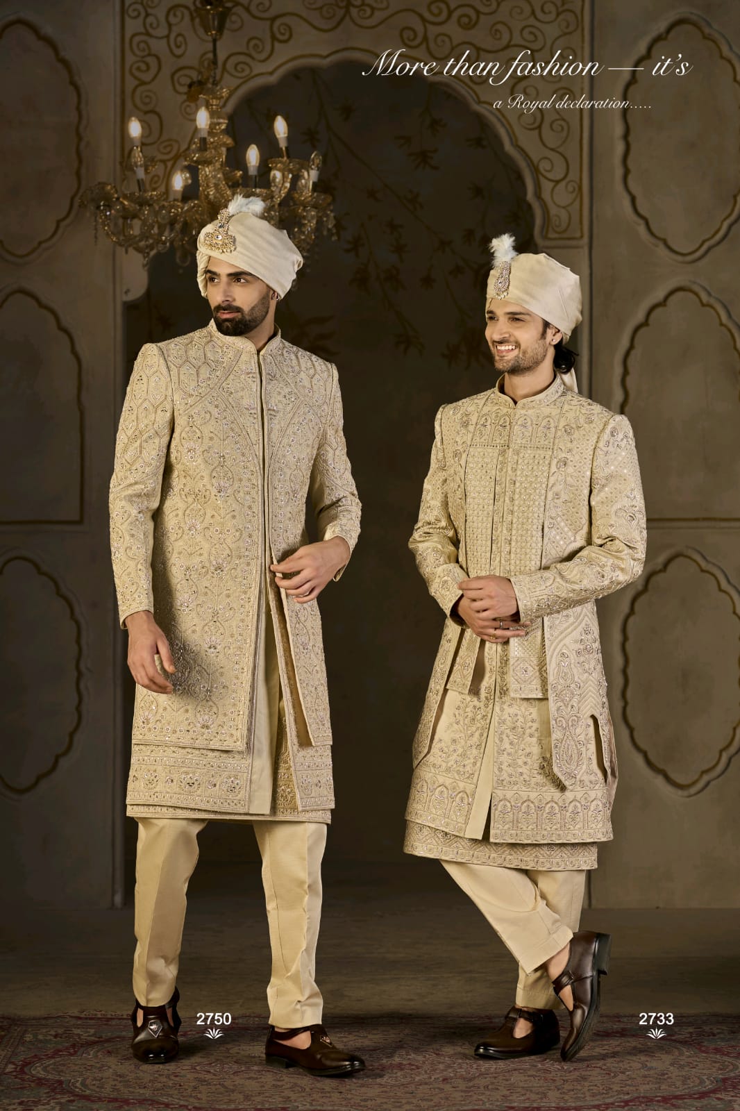 Regal Ivory Sherwanis for Grooms