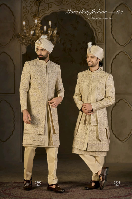Regal Ivory Sherwanis for Grooms