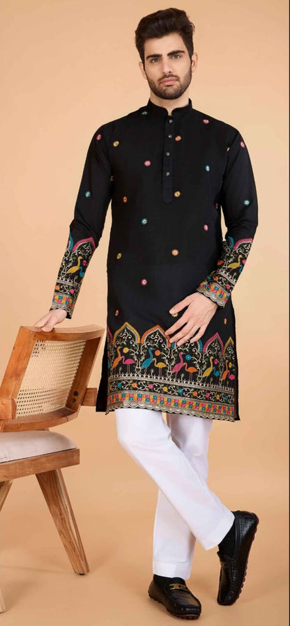 Colorful Embroidered Kurta Sets for Men | Festive & Wedding Wear