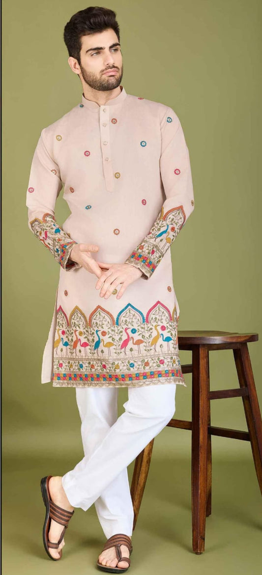 Colorful Embroidered Kurta Sets for Men | Festive & Wedding Wear