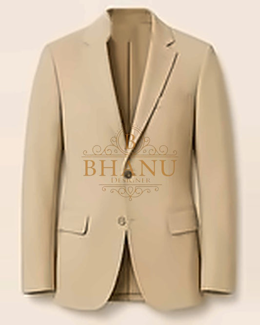 Plain Blazer - Beige