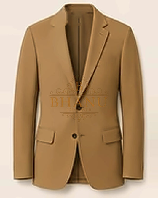 Plain Blazer - Camel
