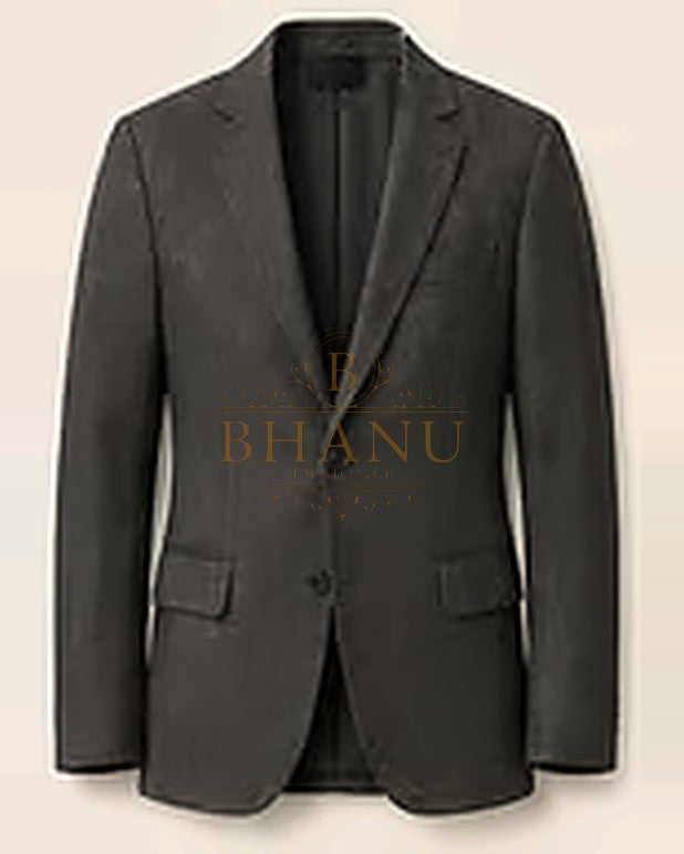 Plain Blazer - Charcoal