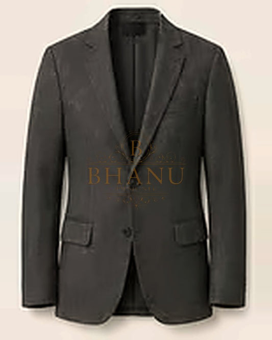 Plain Blazer - Charcoal