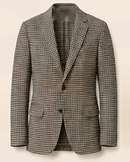 Patterned Blazer - Houndstooth