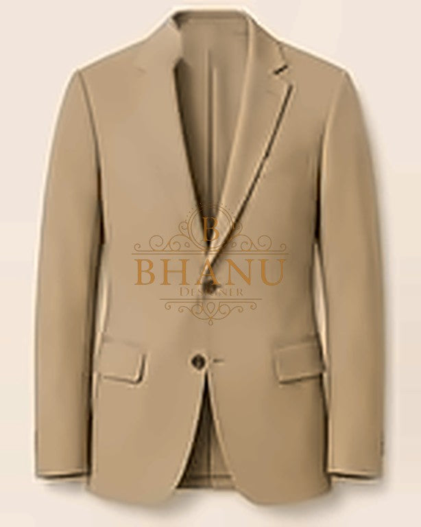 Plain Blazer - Khaki