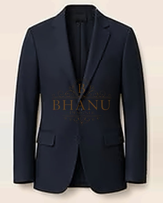 Plain Blazer - Navy