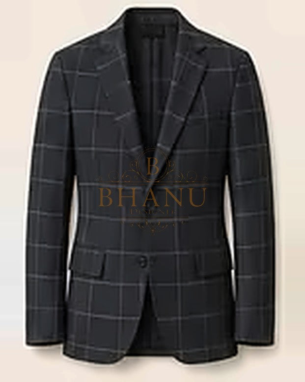 Patterned Blazer - Windowpane Check