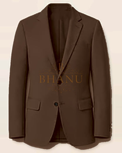 Plain Blazer - Coffee
