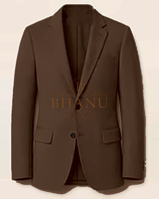 Plain Blazer - Coffee