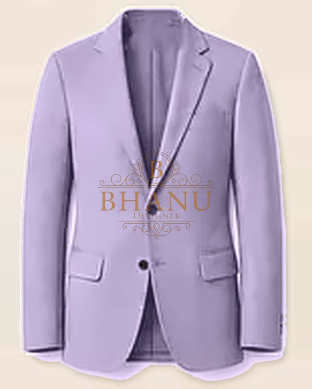 Plain Blazer - Lavender