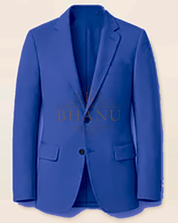 Plain Blazer - Royal Blue