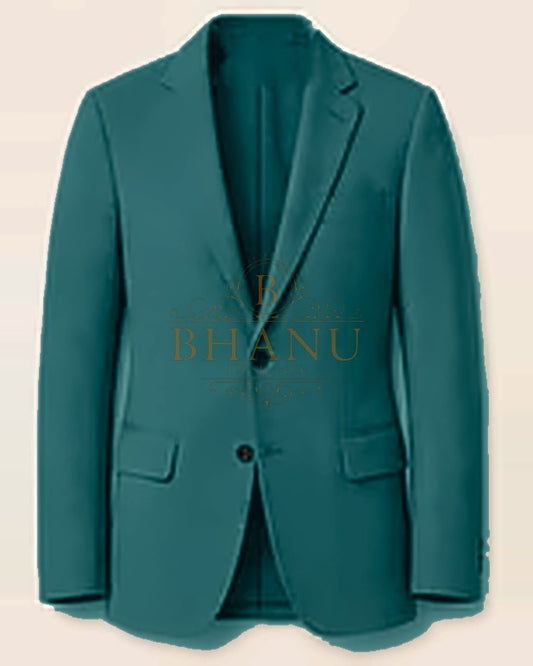Plain Blazer - Teal