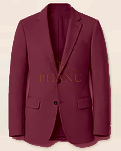 Plain Blazer - Wine
