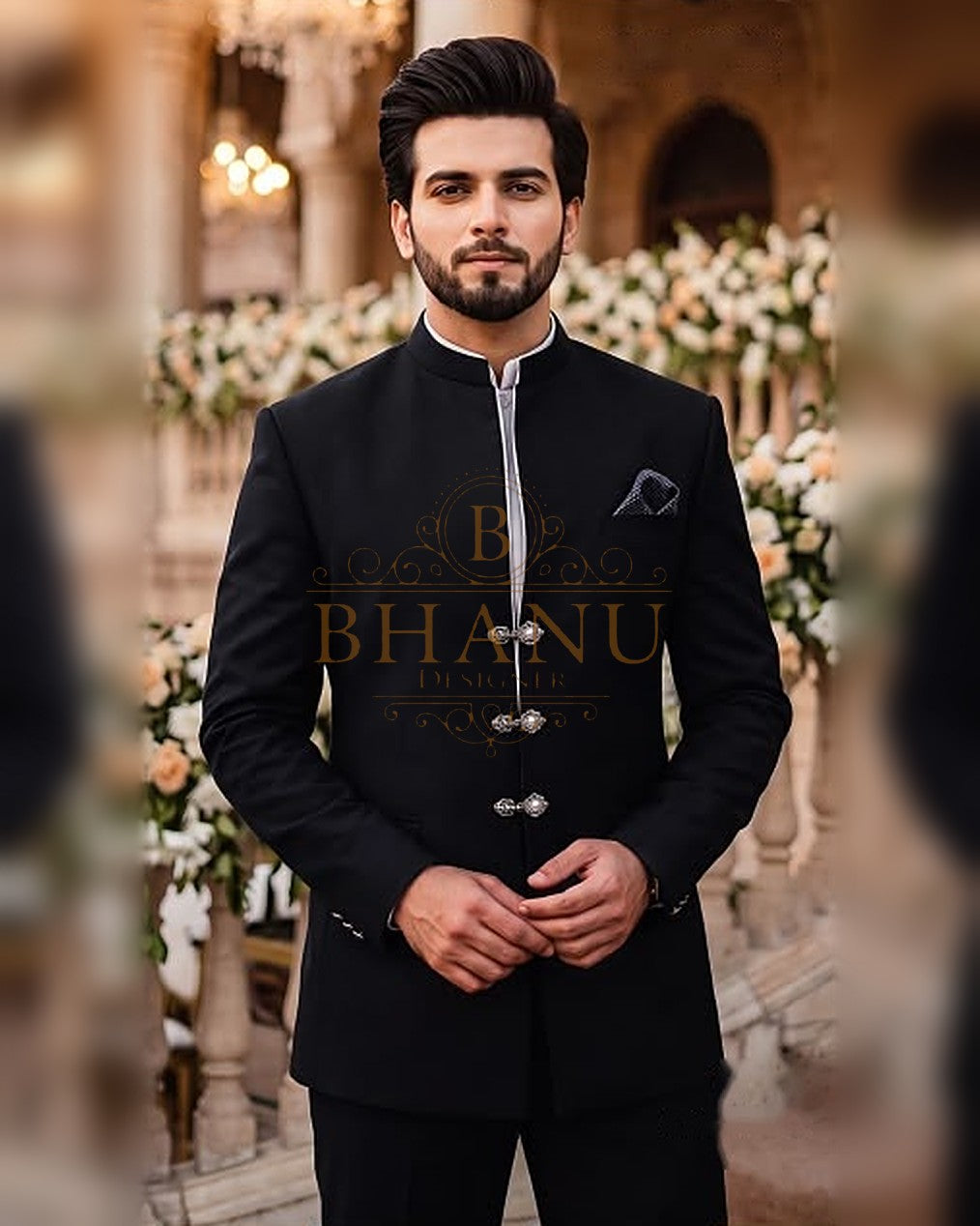 Plain Jodhpuri - Black