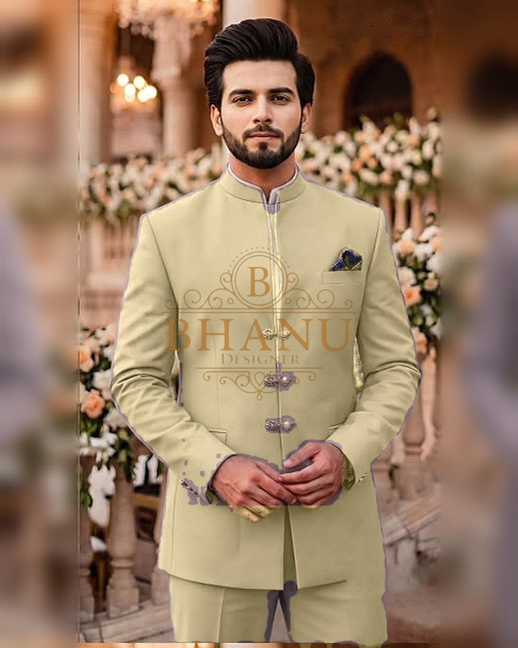 Plain Jodhpuri - Khaki