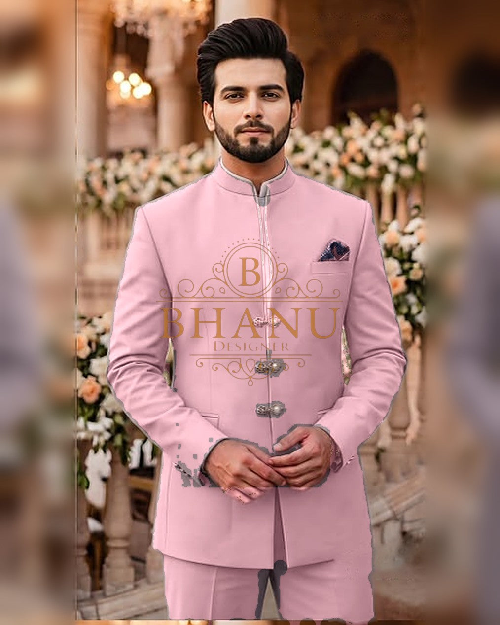 Plain Jodhpuri - Pink
