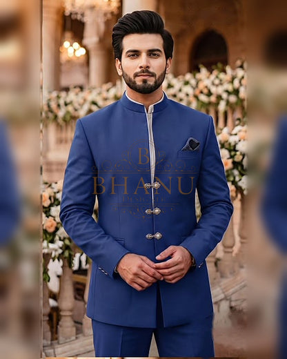Plain Jodhpuri - Royal Blue