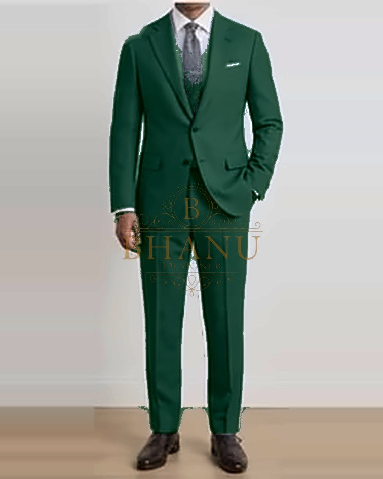 Two-Piece Suit - Bottle Green