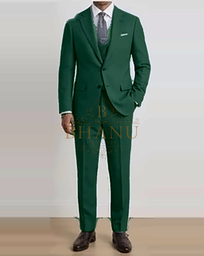 Two-Piece Suit - Bottle Green