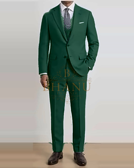 Two-Piece Suit - Bottle Green
