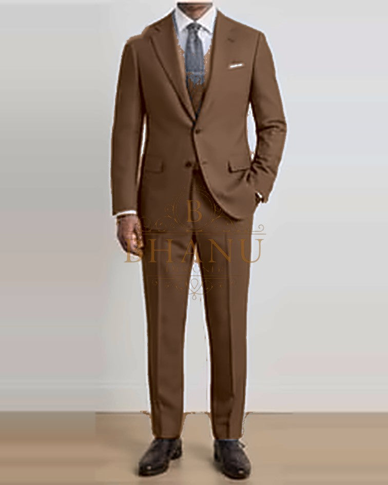 Two-Piece Suit - Brown