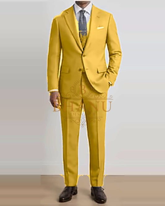 Two-Piece Suit - Mustard