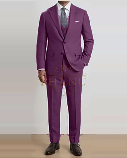 Two-Piece Suit - Plum