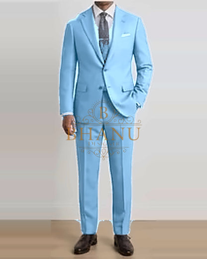 Two-Piece Suit - Sky Blue