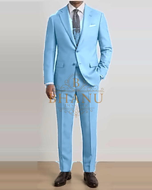 Two-Piece Suit - Sky Blue