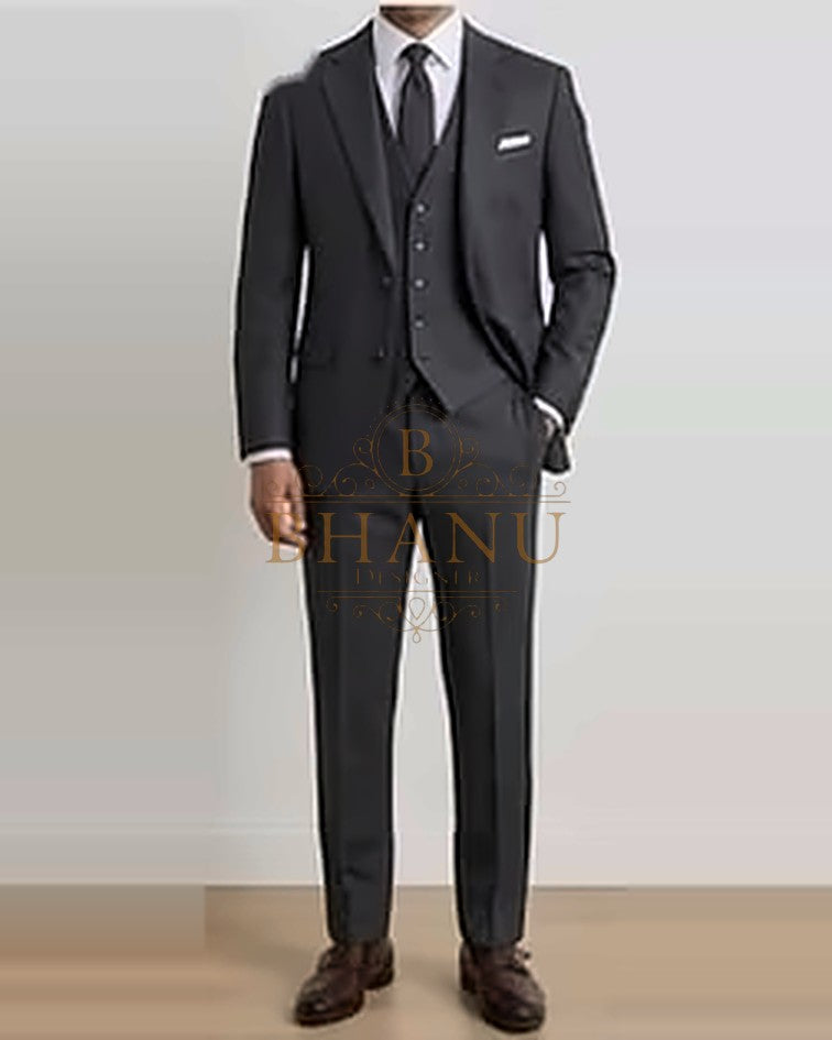 Three-Piece Suit - Charcoal