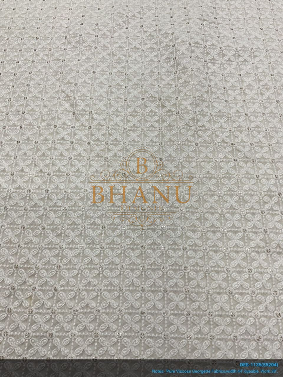 Ivory tonal jacquard, fine repeat - fabric by the metre
