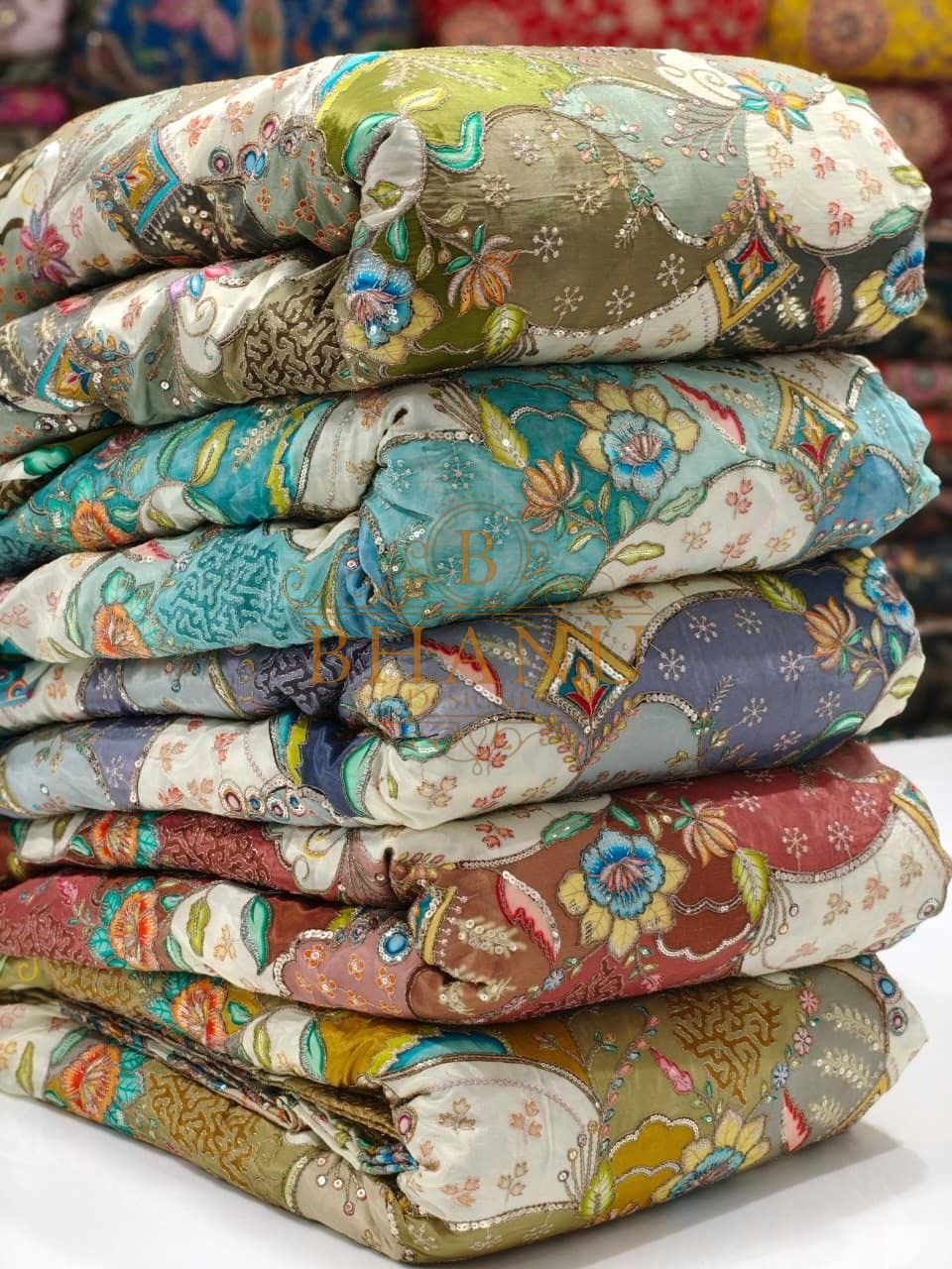 Mughal prints, several colourways - fabric by the metre