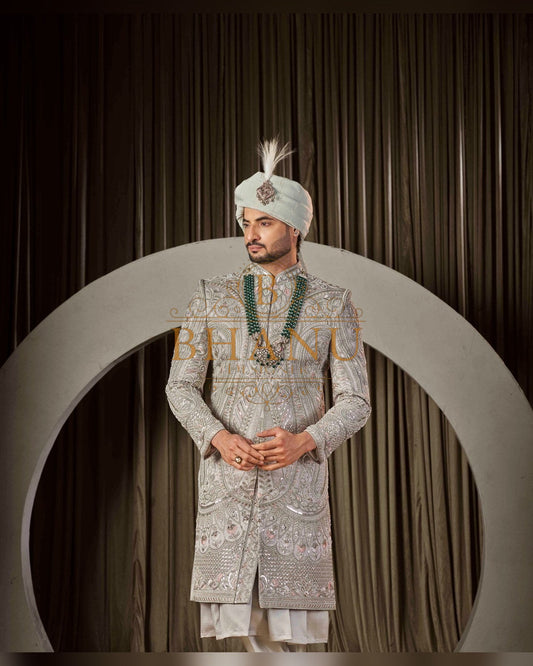 Sherwani with hand work