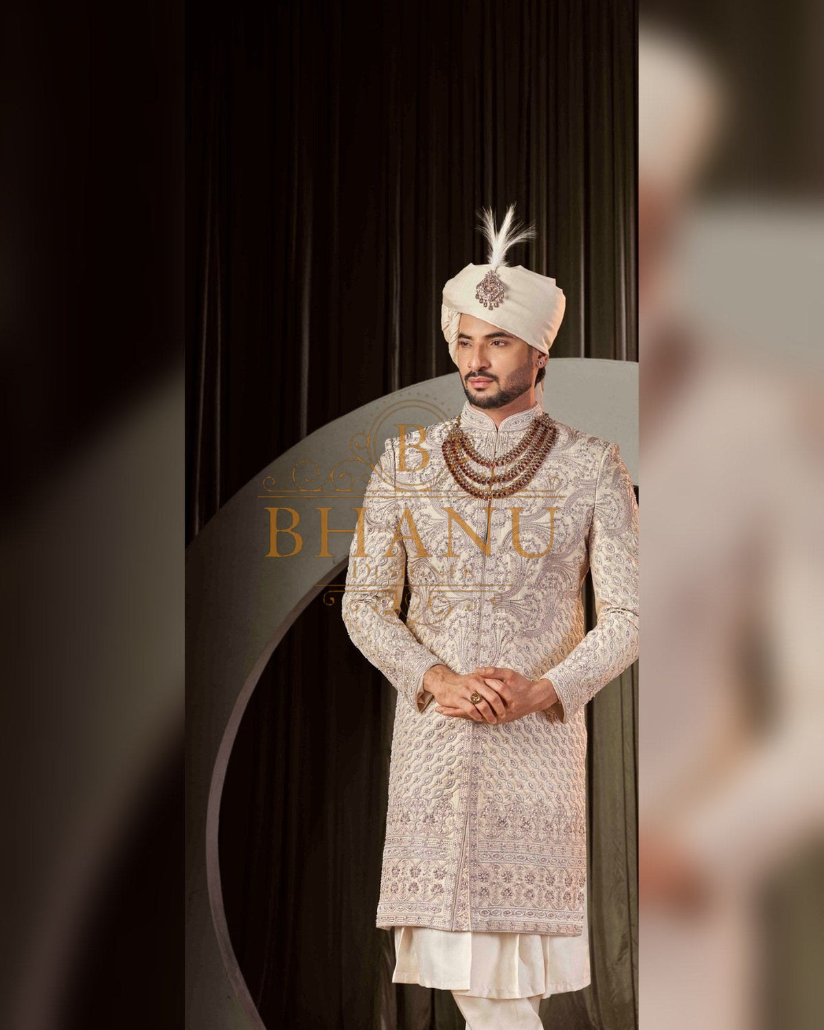 Sherwani with hand work