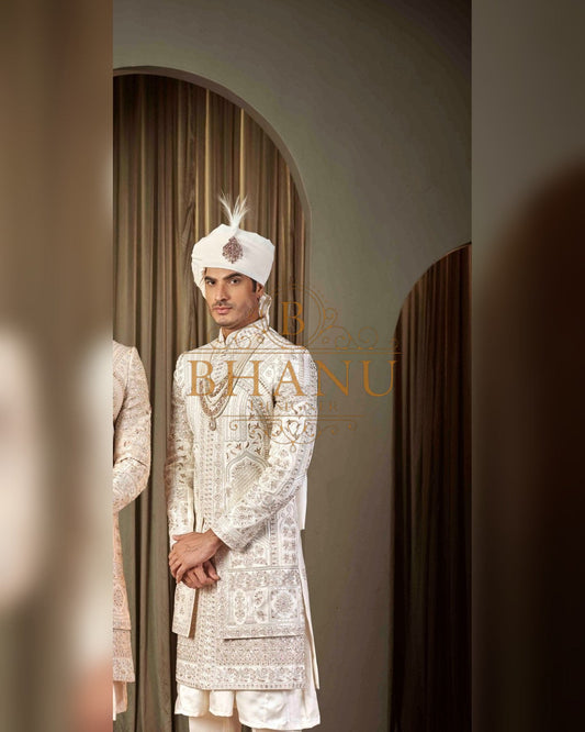 Sherwani with hand work