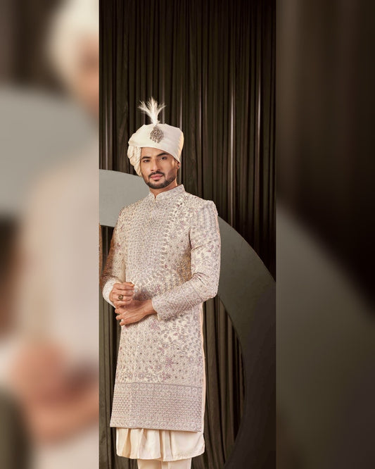 Sherwani with hand work