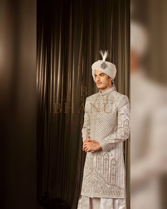 Sherwani with hand work