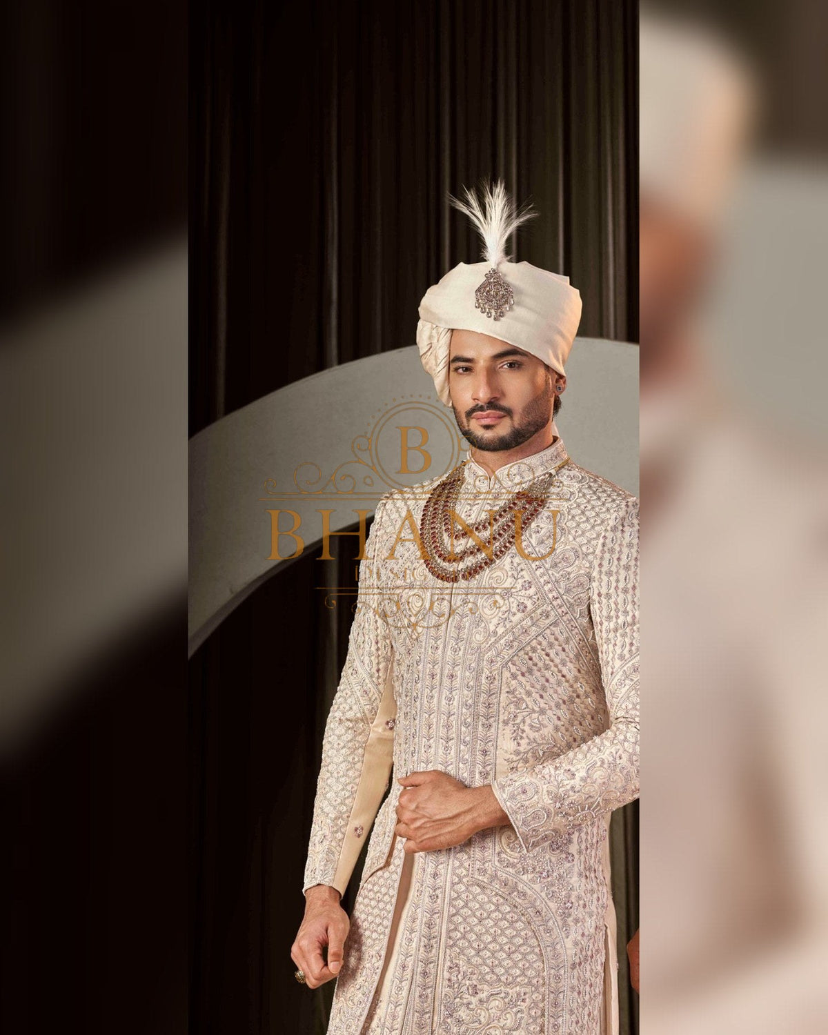 Sherwani with hand work