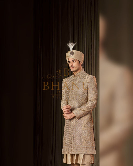 Sherwani with hand work