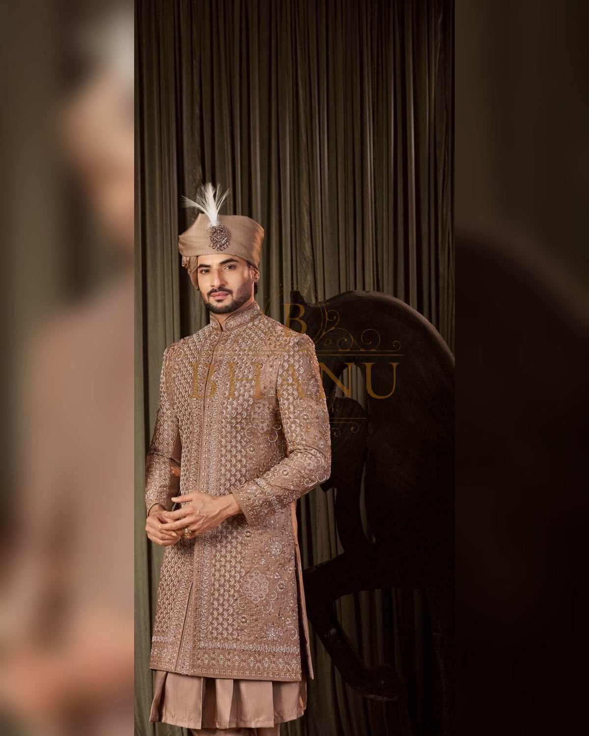 Sherwani with hand work
