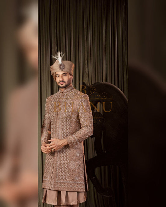 Sherwani with hand work
