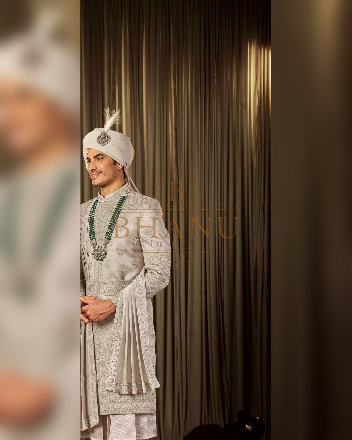 Sherwani with hand work